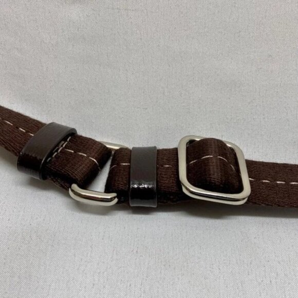 Coach Signature Stripe Crossbody Shoulder Bag F19220 Brown/Tan Classic Jaquard - Picture 9 of 15